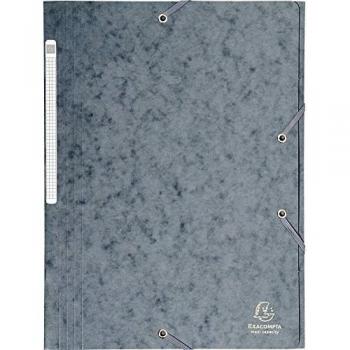 Exacompta 17110H - Carpeta con goma, A4, Gris