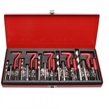 LARS360 131 de Piezas para reparación de roscas Juego Broca Sleeves Helicoil Auto Motor M5 M6 M8 M10 M12 Rosca Hülse Herramientas Kit