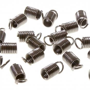 Conector de cierre (metal, 50 unidades, 1,5 mm), color gris