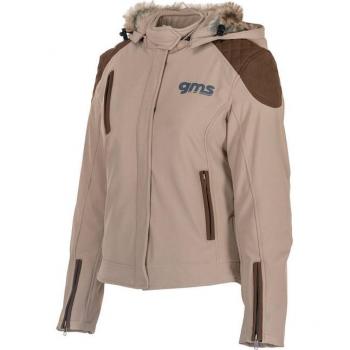 Chaqueta Softshell de Motocicleta para Mujer GMS Luna Marrón