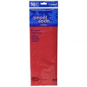Makro Paper CT10-RD - Papel de seda, bolsa de 10 hojas, color rojo