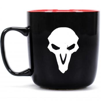 Half Moon Bay Taza Overwatch-Reaper, Cerámica, Negro, 300 Ml-11.5