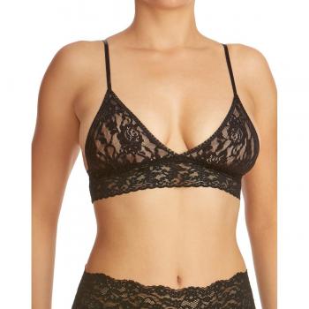 Hanky Panky Women's Signature Lace Padded Triangle Bralette - Black, Size Small