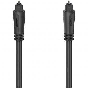 Cable de audio digital óptico Toslink Hama 00205135 - 3 m, Negro