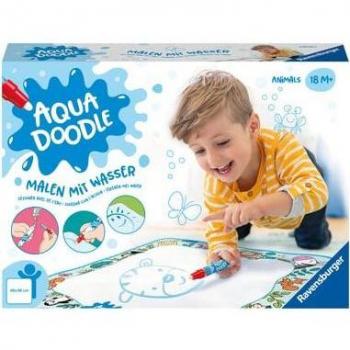 Ravensburger ministeps Aqua Doodle Animales - Set de pintura sin manchas para niños a partir de 18 meses, incluye alfombra y lápiz