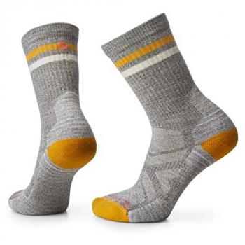 Calcetines Smartwool de Rendimiento para Senderismo con Amortiguación Ligera, Estilo Tubo a Rayas, Crew