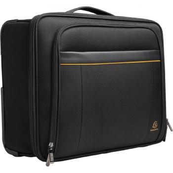 Exatrolley Slim - Maletín de Negocios con Ruedas para PC de hasta 39,6 cm - Asa telescópica retráctil - Compartimento con Cremallera - Dimensiones: 45 x 25,5