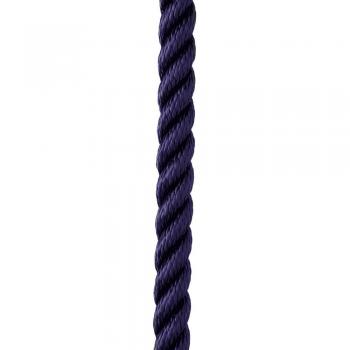 NEW ENGLAND ROPES C6053-16-00025 1/2 INCH X 25FT PREMIUM NYLON 3 STRAND DOCK LINE - NAVY BLUE