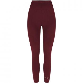 Leggings de mujer Keren Seamless High Waist en rojo oscuro - Born Living Yoga