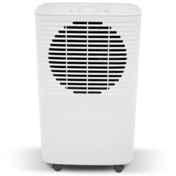 Deshumidificador de aire compacto RADIOLA 10L/día, depósito 2.5L, 205W, silencioso, higrostato integrado para 10-15 m², color blanco RADES010E