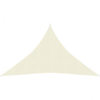 Toldo de vela cream HDPE 160 g/m² 5x5x6 m