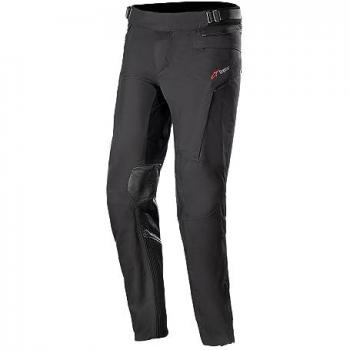 Pantalones de Moto Alpinestars AMT-10 Drystar XF Negros, Pantalones textiles para motocicleta, color negro, talla L