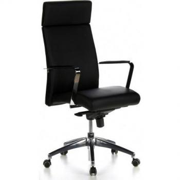 hjh OFFICE 600200 BAROLO 20 -  Silla de oficina de piel sinttica, color negro
