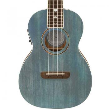 Fender Dhani Harrison Tenor Ukulele - Turquoise Electro-Acoustic