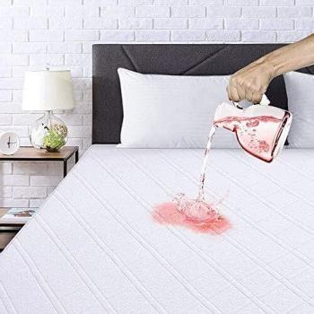 Viewstar Protector de Colchón Impermeable 135 x 200 cm, Cubrecolchón Transpirable Antimanchas, Anti-ácaros e Hipoalergénico, Antibacterial, Anti-Moho, Fibra de Bambú