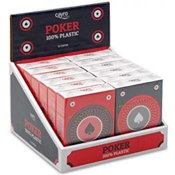 Cayro - Baraja Poker 100% plástico - Juego Tradicional - Juego de Mesa - Desarrollo de Habilidades cognitivas y lógico matemáticas - Juego de Mesa