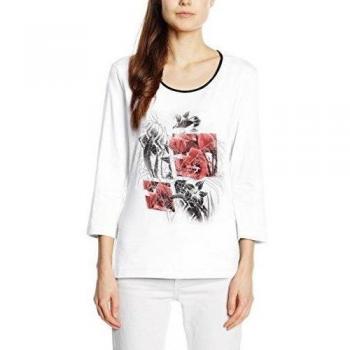 GERRY WEBER Memphis-Camiseta de manga larga  Mujer    Weiß