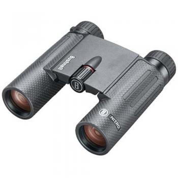 Bushnell Nitro 10x25 Black Roof Prism Binoculars with Fully Multi-Coated Optics, Ultra-Wideband Coating, and EXO Barrier