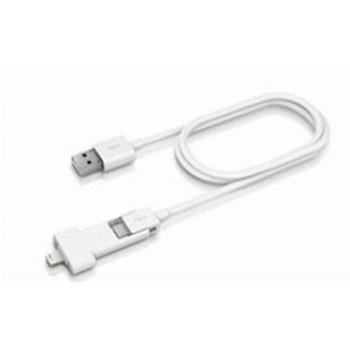 Innergie magicable Duo - MFI Cable de Carga y Sincronización - Conector Micro USB + Lightning 0,8 m (V2)