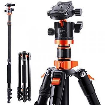 Â K&F Concept TrÃ­pode de CÃ¡mara, 200CM TrÃ­pode Profesional Estable con MonopiÃ©, TrÃ­pode FotografrÃ­a Compacto con 360Â° RÃ³tula de Bola y Placa de LiberaciÃ³n para CÃ¡mara DSLR K234A7+BH-28L