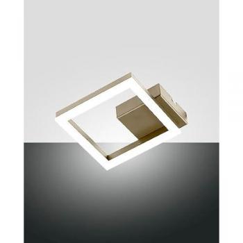 Plafoniera LED Moderna Bard 11W Oro Mate 17x17cm Fabas Luce