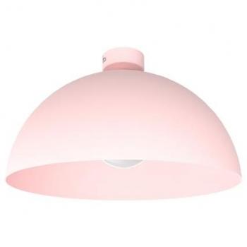 Lámpara de techo moderna Cassis E27 40 cm, metal rosado, diseño elegante para cocina y salón