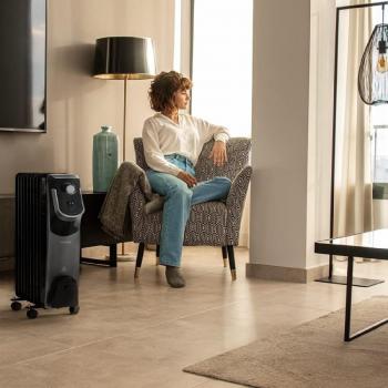 Radiador de Aceite Cecotec ReadyWarm 7000 Space 360º Black - 7 Módulos 1500W