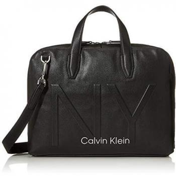 Calvin Klein - Shaped Laptop Bag, Organizadores de bolsos Hombre, Negro