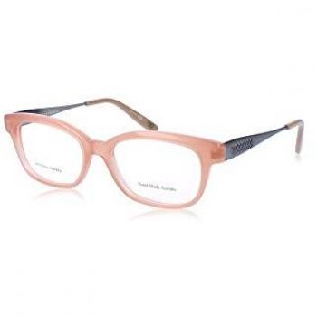 Gafas de vista Bottega Veneta BV-243-F2D, montura para mujer, 50 mm, color melocotón/plateado