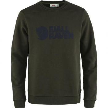 Fjällräven Logo Crewneck Sweatshirt Deep Forest Green XL