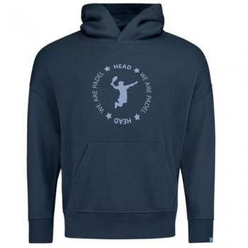 Sudadera con Capucha HEAD Padel, Color Azul Eléctrico, Talla XXL, Unisex Adulto