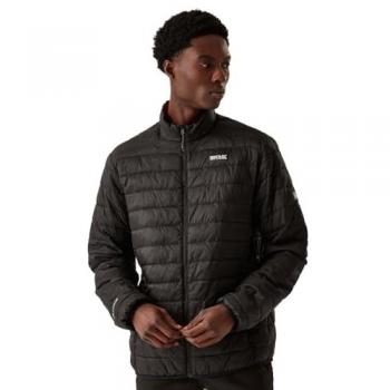 Regatta Men's Hillpack II Insulated Jacket, Water-repellent, Black Red Ochre, Size: XXL