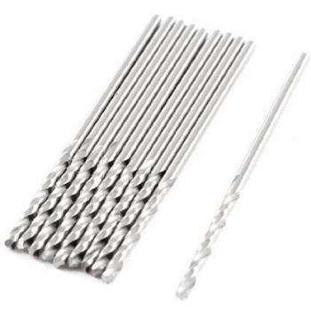 10 piezas 1,2 mm x 17 mm x 38 mm Metal tipo flauta de mármol en espiral de acero rápido de brocas para taladrar