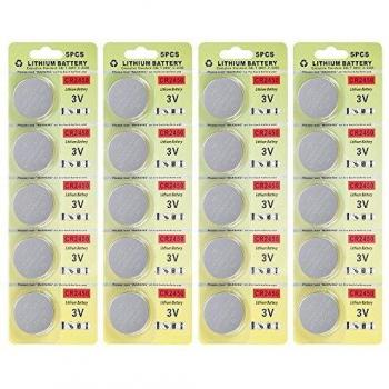 Fortune CR2450 3V Lithium Battery,Electronic Button Cell Batteries for Toys Calculators Watches Led Light Candles