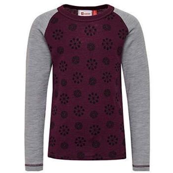 LEGO Wear Girl Lwunique 700-Skiunterwäsche Langarmshirt 100% Wolle Top Deportivo, Morado