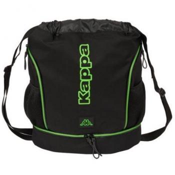 Mochila Kappa Safta Black con Asas Ajustables y Espalda Ergonómica