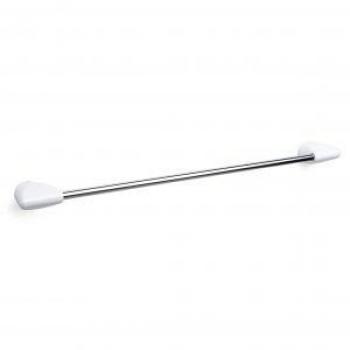Tatay Toallero Grande, 60 cm, INOX/Zamak, Blanco, Talla única