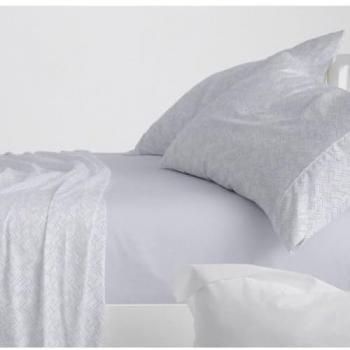 Juego de Sábanas Dorvel 866 Estampado Burrito Blanco Color Azul 150 cm