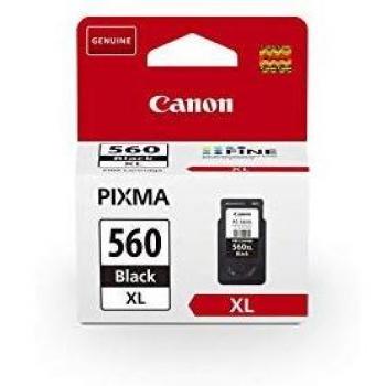 Canon PG-560XL - Cartucho de tinta original negro XL para impresoras de inyección de tinta Pixma TS5350, TS5351, TS5352, TS5351