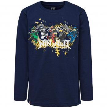 LEGO Wear Boy Ninjago-Cm-50113-Langarmshirt Camisa Manga Larga, Azul