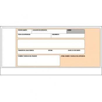 (Caja 5 unid) TALONARIO RECIBO NORMALIZADO BANCO SIMPLE T-19