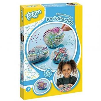 embb- Creativity Diamond Painting Rock Starfish - Piedras Decorativas con Brillantes y Pegatinas de Estrella de mar