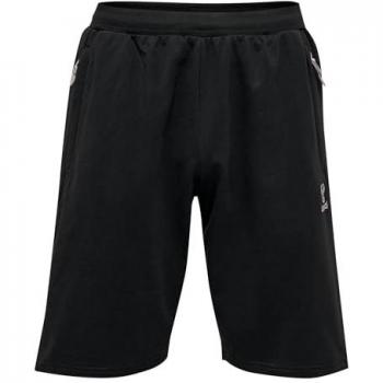 Hummel Move Grid Cotton Shorts for Men - Black