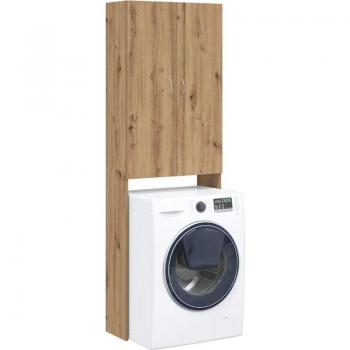 Armario para Lavadora Roble Artisan 64x25,5x190 cm