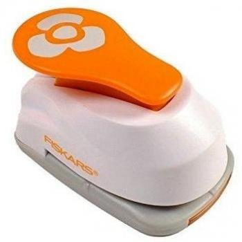 Fiskars Perforadora de Figuras M-Rosa, Blanco, M