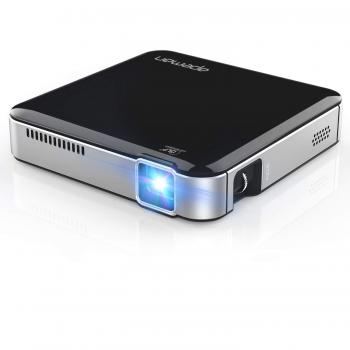 APEMAN Mini Proyector Portátil HD DLP Proyector de Bolsillo Batería Incorporada Recargable Entrada HDMI MHL Vida de LED Hasta 25000 Horas