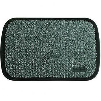 AstroTurf Utopia Quadro - Felpudo alfombra de entrada exterior, 50 x 75 cm, color gris claro