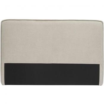 Cabecero de cama de tela efecto aterciopelado natural 175 cm Marcia