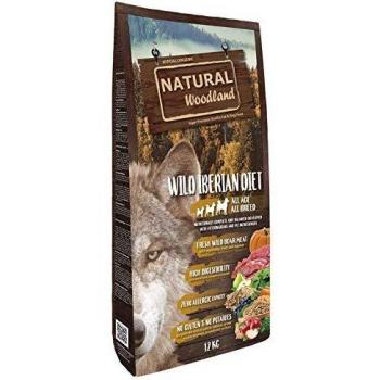 Natural Greatness Pienso Seco para Perros Receta Natural Woodland Wild Iberian Diet. Super Premium. Todas Las Razas y Edades. Sin Gluten