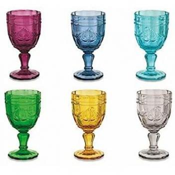 Villa d’Este Home Tivoli 2191709 Syrah Set 6 Copas Vino, Vidrio, Multicolor